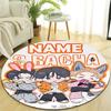 Personalized K-Kpop Team Round Chair Office Rug - Perfect for Mat, Office Chair & More - Ideal Gift for Birthdays and Holidays