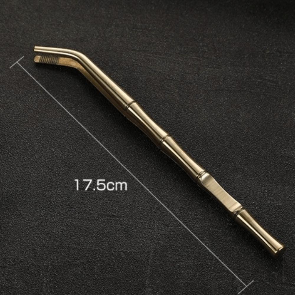 New Brass Tea Sticks Clip Traditional Japanese Leaf Tea Scoops Long Tea Tweezers Kitchen Tool