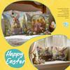 Easter Themed Flowers Cushions Pillowcase Polyester Cushion Cover Throw Pillow Pillowcover Home Car Sofa Decor
