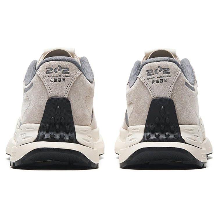 Anta Star 202 Non-Slip Wear-Resistant Low-Top Sports Casual Shoes Men Sneakers White Gray 112318880A-1