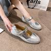 Retro Mary Jane Shoes Shallow Mouth Wide Feet Fat Casual Single Shoes Women's Casual Soft Bottom Large Size Shoes