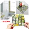 10/20pcs/set DIY Kitchen Bathroom Stickers Waterproof Self Adhesive 3D Tile Adhesive Pads Wall Stickers Mosaic Tile Decal Decor