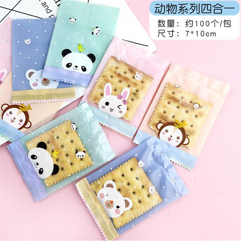 100 Stück Neue Schneeflocken-Knusperverpackung Blumentee Kekse Nougat Maschinell versiegelt Transparente Gefrostete Beutel Weihnachtsgeschenkverpackung