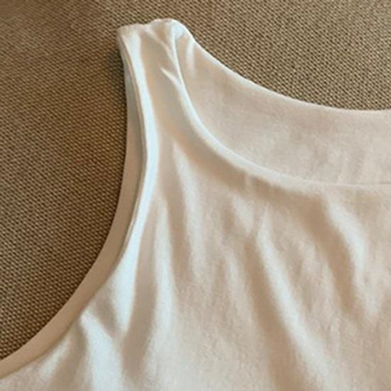 Canottiera imbottita da donna con reggiseno integrato, doppia fodera, collo alto, canottiera da stratificare, magliette basic, aderente, top estivo da uscire