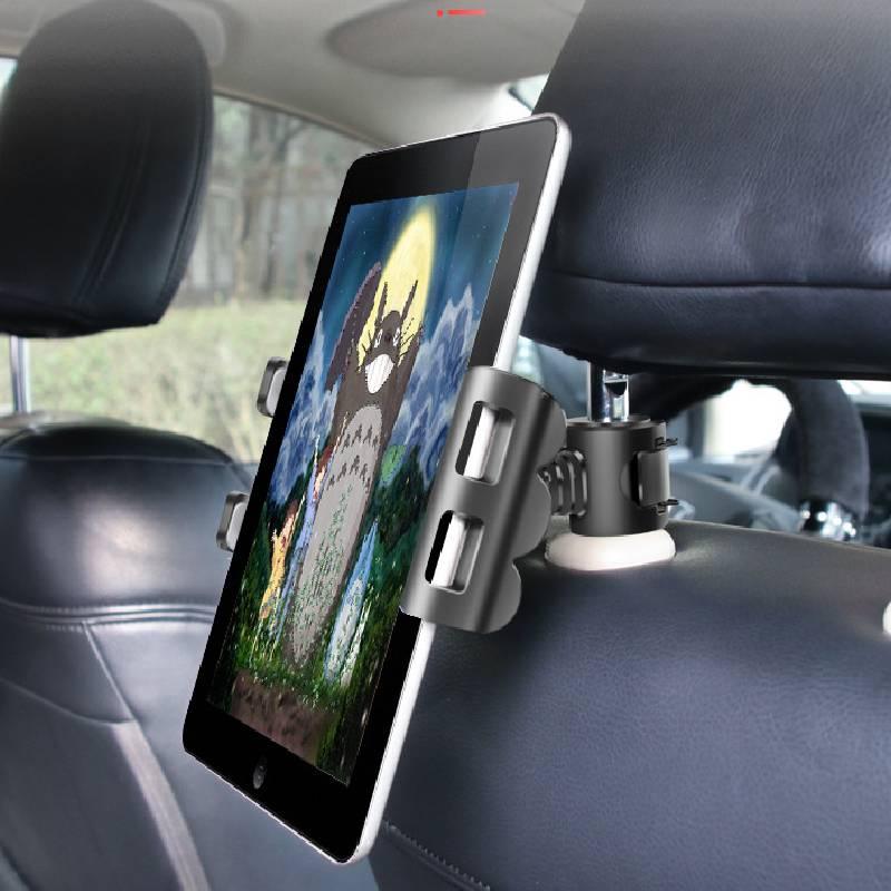 Back Car 360° Seat Headrest Mount Tablet Holder For Ipad Switch Iphone Samsung