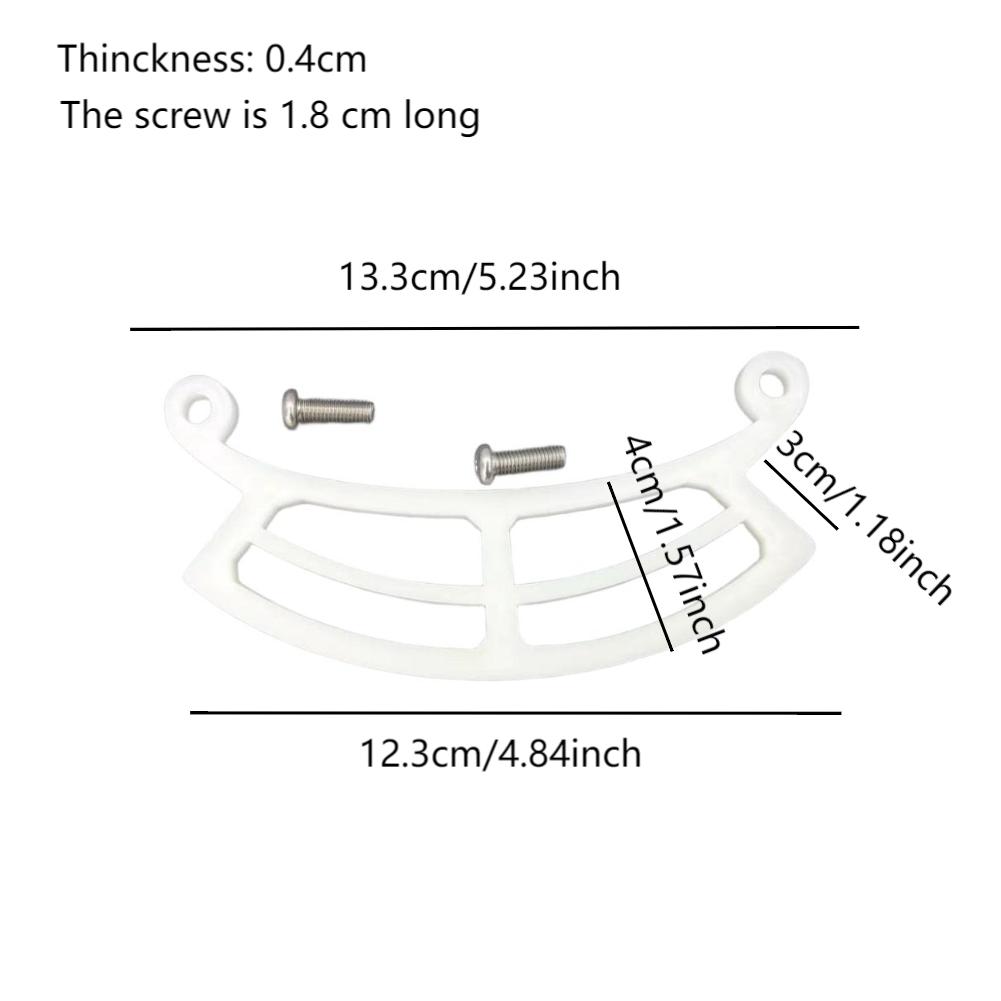 

White Plastic Replacement Perch for Bird Feeders 13.3 x 12.3 x 4cm with Screws for Compatible Models 3 or 6 Piece Set