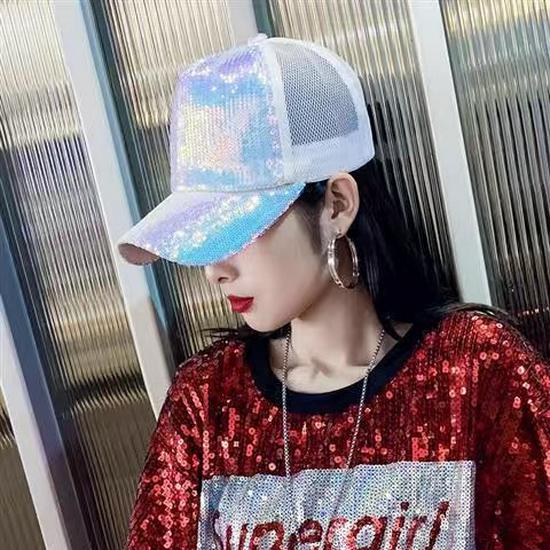 Women's Trendy Sequin Beaded Duckbill Cap - Spring To Autumn Sunshade & Sunscreen Fashion Hat