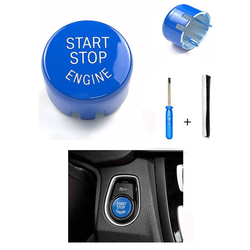 Car Engine START Button Replace Cover One Button Start Button for BMW E Chassis 320 520 525 3/5/7 Serises Ignition Switch Kit