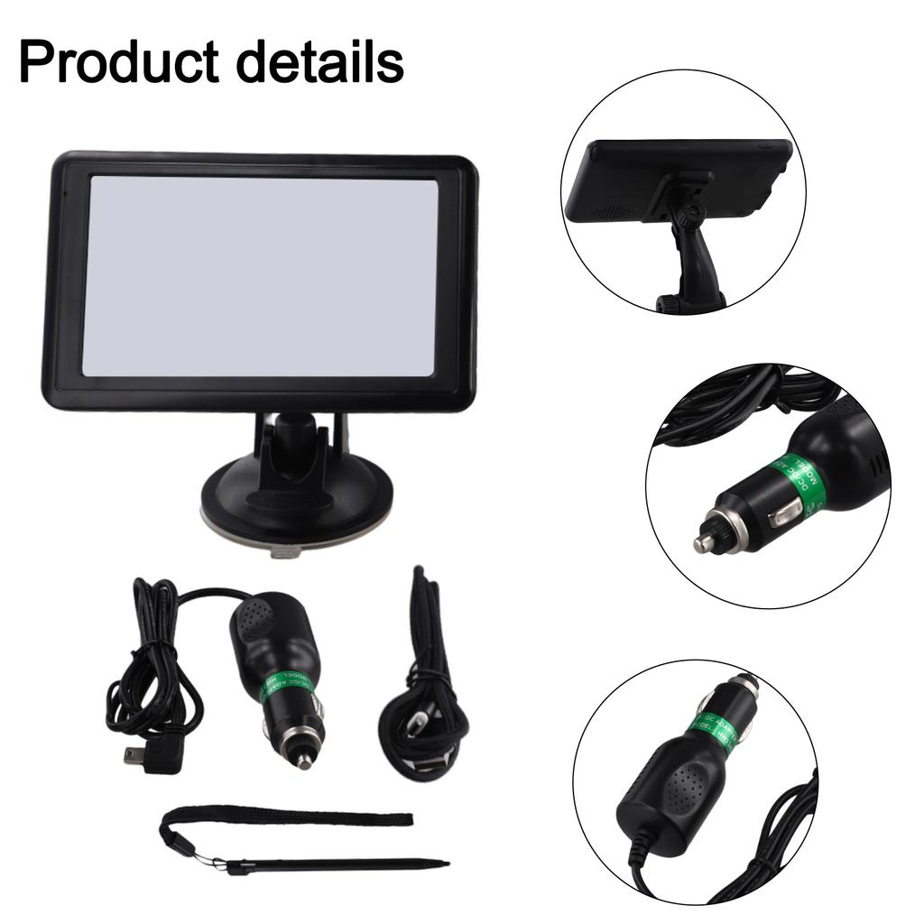 5 Inch GPS Navigator  Hd TFT Touch Screen 8GB ROM For AVI/MP4/3GP/MPG/MP3/WMA/FM Transmitter/game For IGO Primo Map