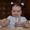 60 cm Big Size Reborn Baby Girl Dolls Maddie Cute Chubby Smiling Bebe Newborn Doll Soft Cloth Body Realistic Emulation Dolls per bambini giocattolo da gioco per la buonanotte