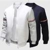 Jaqueta masculina fashion casual de malha com gola