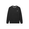 FRED PERRY T-Shirts Men's Black Crew Neck Moderate Straight Fit M9602-102