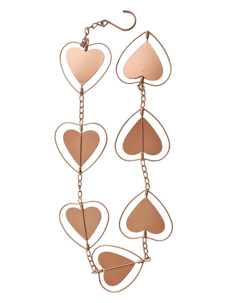 Bright Copper Finish Decorative Rain Chains Outdoor Rain Chains