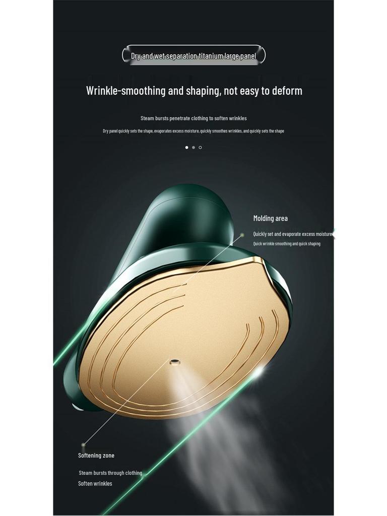 Compact Handheld Garment Steamer and Iron