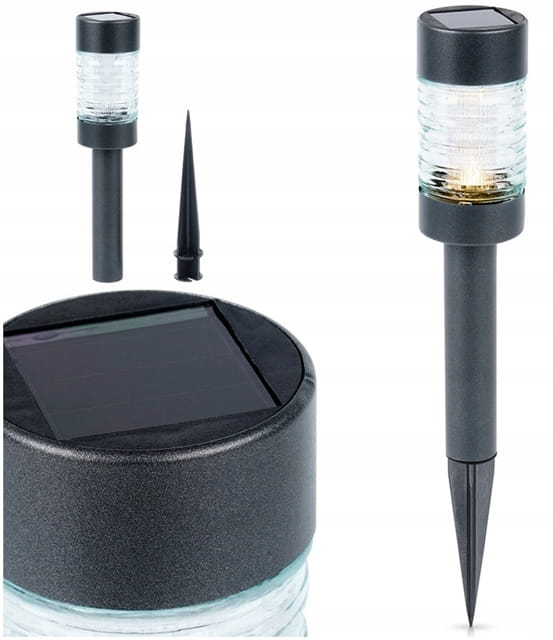 Solar Garden Lamp LED 27003000K Warm White Light Twilight Sensor