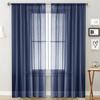 Solid Color Double String Terylene Curtain Sheer Semi-Blackout Thin Window Sheer