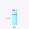 Sport Travel Mini Tumbler 160ml Stainless Steel Thermos Cup Portable Milk Coffee Water Bottle Solid Color Leakproof Hot Cold