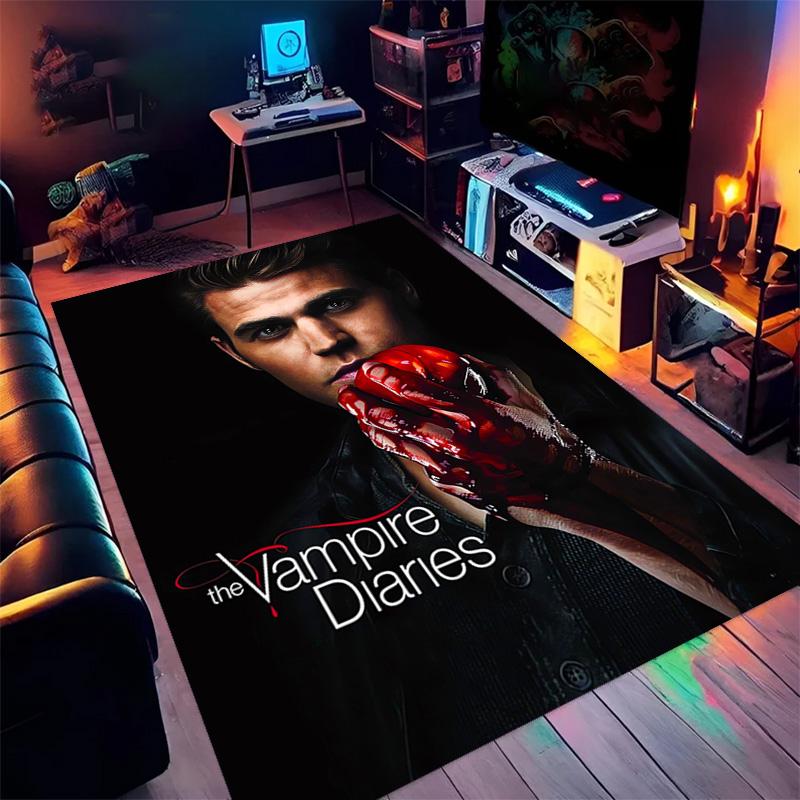 Blood Desire: Vampire Diaries carpet Suitable for all seasons floor mats Room Bathroom mat Art