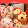 Color Gold Horse Plush Toy Animal Doll For New Year Decorations And Kids Gift