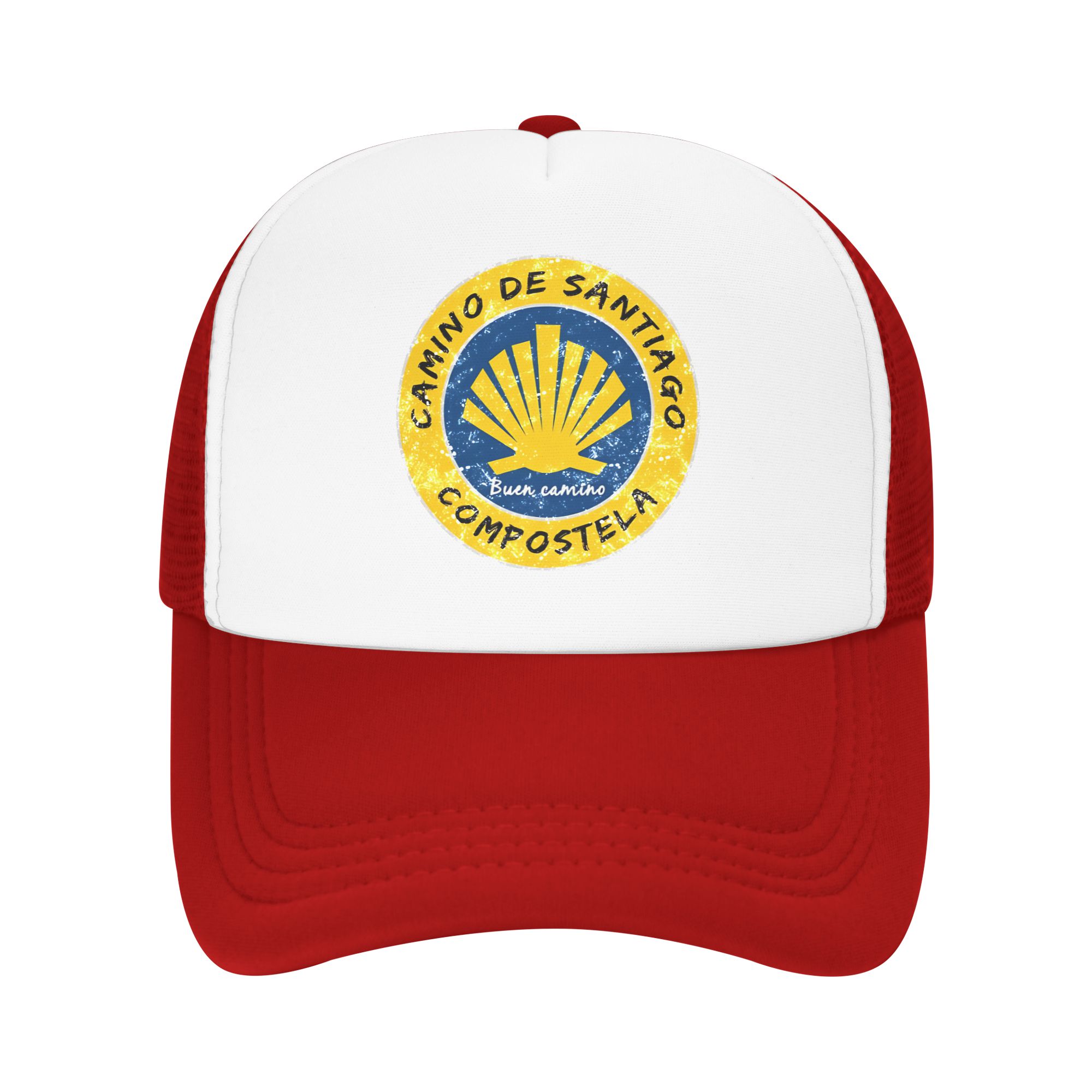 

Summer Mesh Sun Hats Buen Camino de Santiago Compostela Peregrino Summer Baseball Cap Streetwear Hip Hop Hats Unisex Snapback Cap One Size