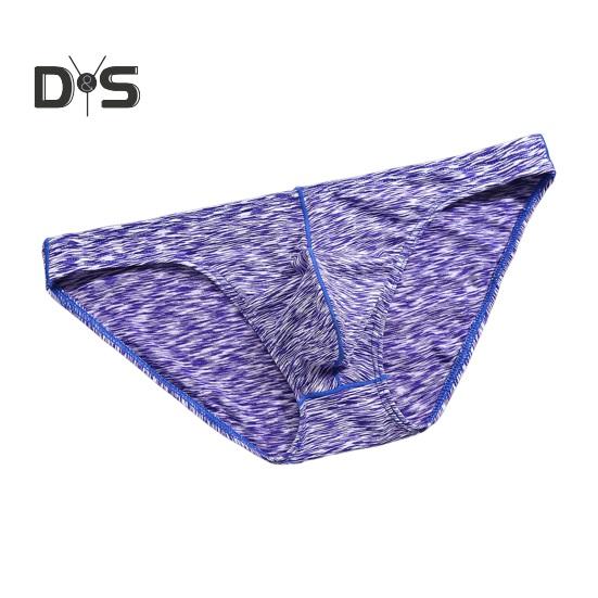 

Мужские облегающие трусы с низкой посадкой, высокой эластичностью, U-выпуклыми трусами с принтом, дышащее нижнее белье с гладкими линиями XL светло-фиолетовый