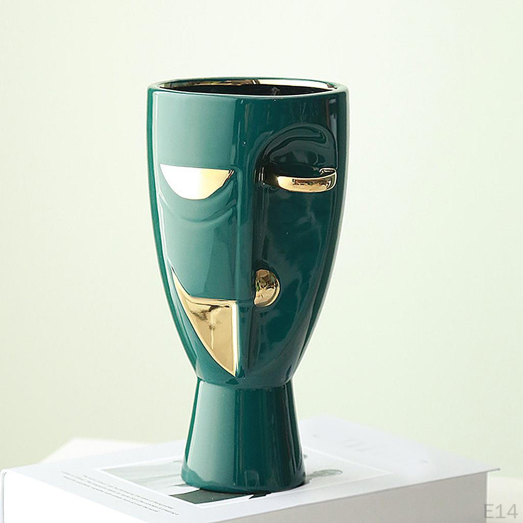 Vase, Head and Center Piece Flower Decorative Bud Vase Modern Ceramic Planter