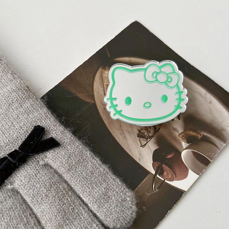 Color Lines Kt Cat Mirror Mobile Phone Airbag Bracket Wind Back Sticker Retractable Lazy Desktop Bracket