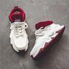 2025 Spring Men's Red High-Top Trendy Running & Basketball Dad Shoes
