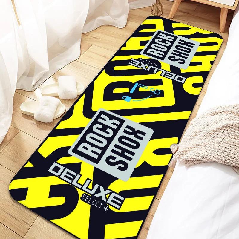 Rock Shox Mountain Bike Door Mat Entrance Non-slip Washable Kitchen Carpet Living Room Hallway Rugs Bathroom Bath Door Mats