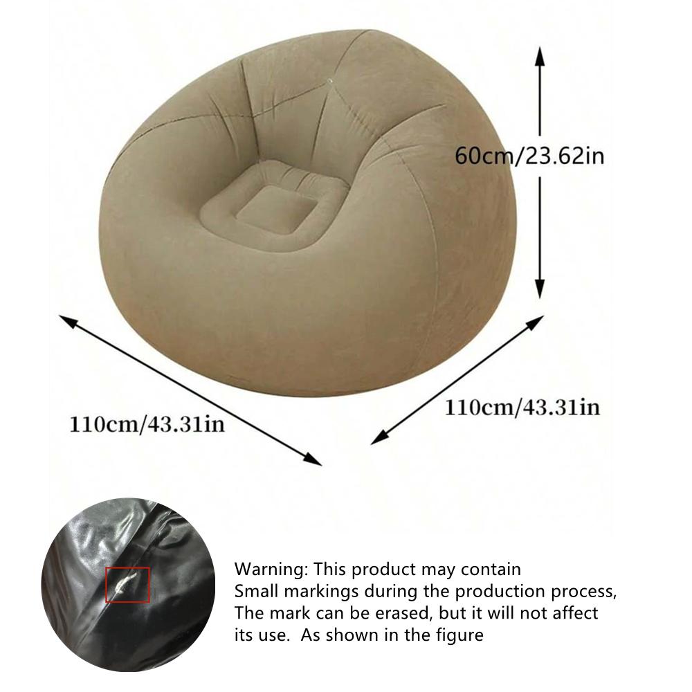Bean Bag Chairs Inflatable Camping Chairs Inflatable Lazy Sofa Blow up Chairs Folding Portable Inflatable Chair for Living Room