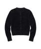 Moaa Soft Fuzzy Knit Cardigan (Black)