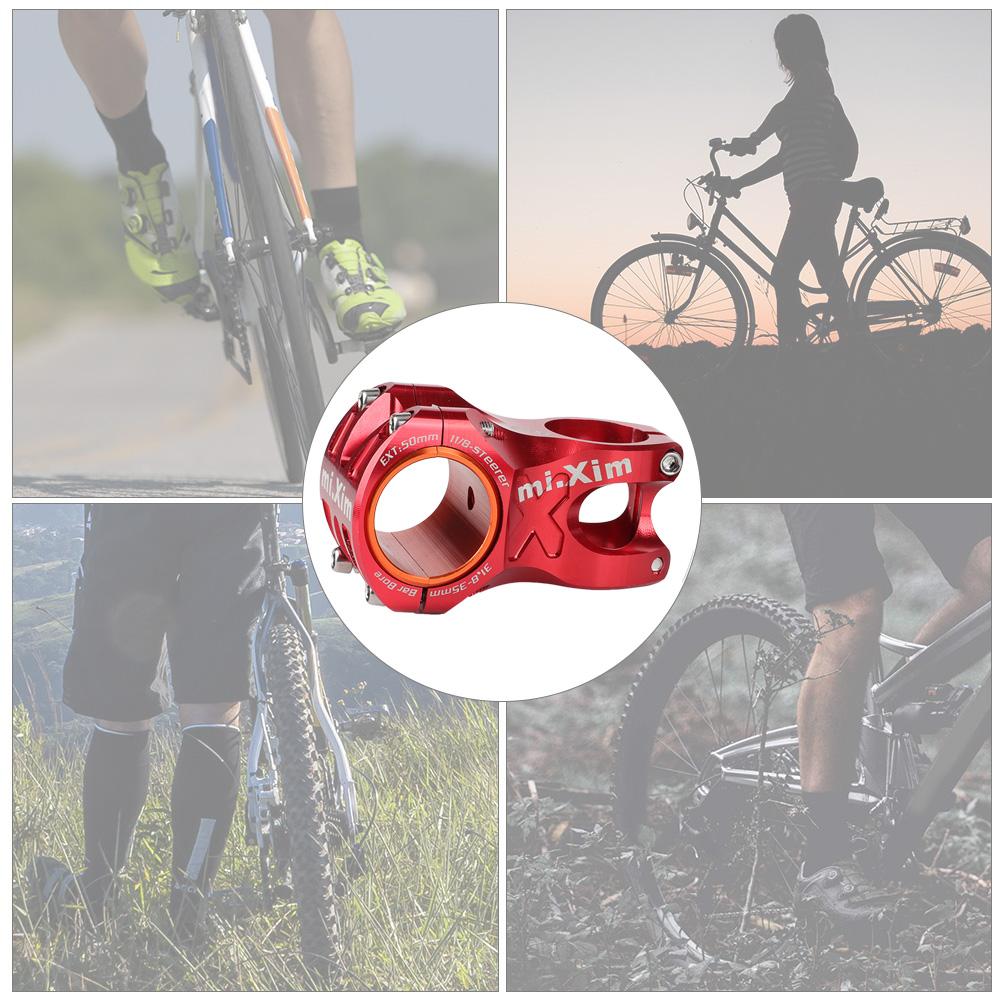 31.8*50mm Aluminium Alloy Short Bike Bar Handlebar Stem Riser   Parts(red)