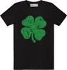 Green Distressed Clover St. Patrick's Day T-shirt