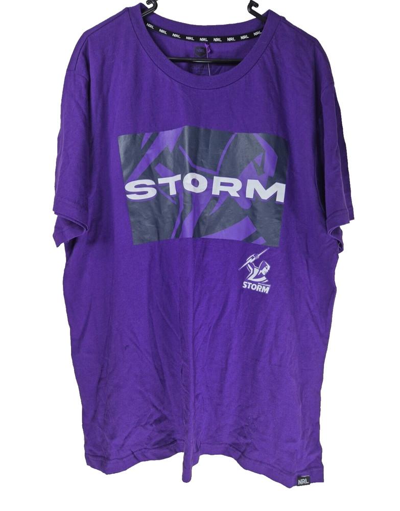 

NRL Melbourne Storm Rugby League Supporter TShirt Tee Size 3XL BNWT Unisex T-Shirt S