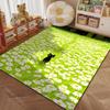 1PC Black cat in flower field Pattern Rug Carpets for Bedroom Living Room Sofa Mat Creative Door Mat Cloakroom Home Decor