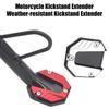 Bike Kickstand Extender Motorcycle Side Stand Pad Aluminum Alloy Enlarged Base for Electric Scooters Portable Secure Motorcycle Parking Accessory