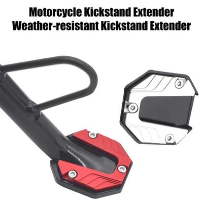 Bisiklet Yan Ayak Uzatıcı Motosiklet Yan Ayak Pedi Alüminyum Alaşım Genişletilmiş Taban Elektrikli Scooterlar İçin Taşınabilir Güvenli Motosiklet Park Aksesuarı