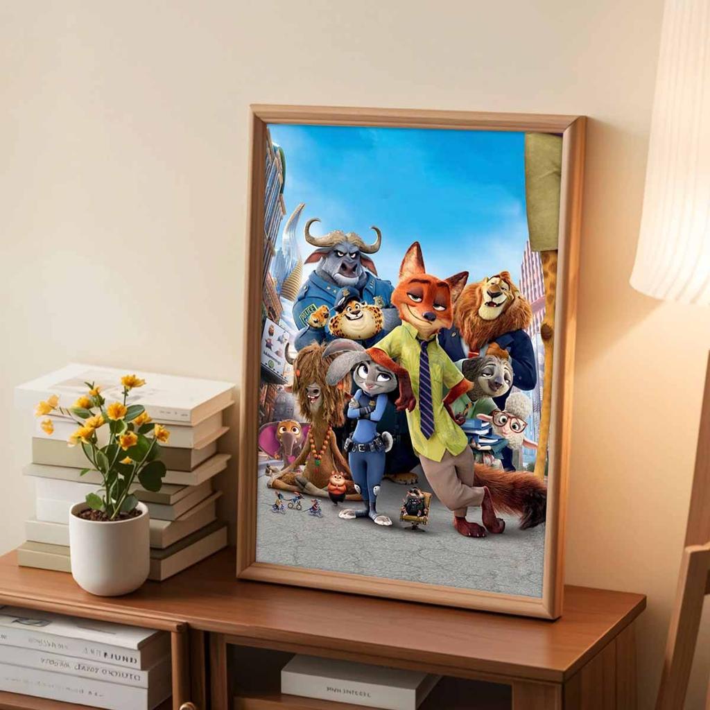 DIY Diamond Painting Zootopia Cross Stitch Kit Mosaic Art Diamond Painting Full Circle Diamond Home Decoration