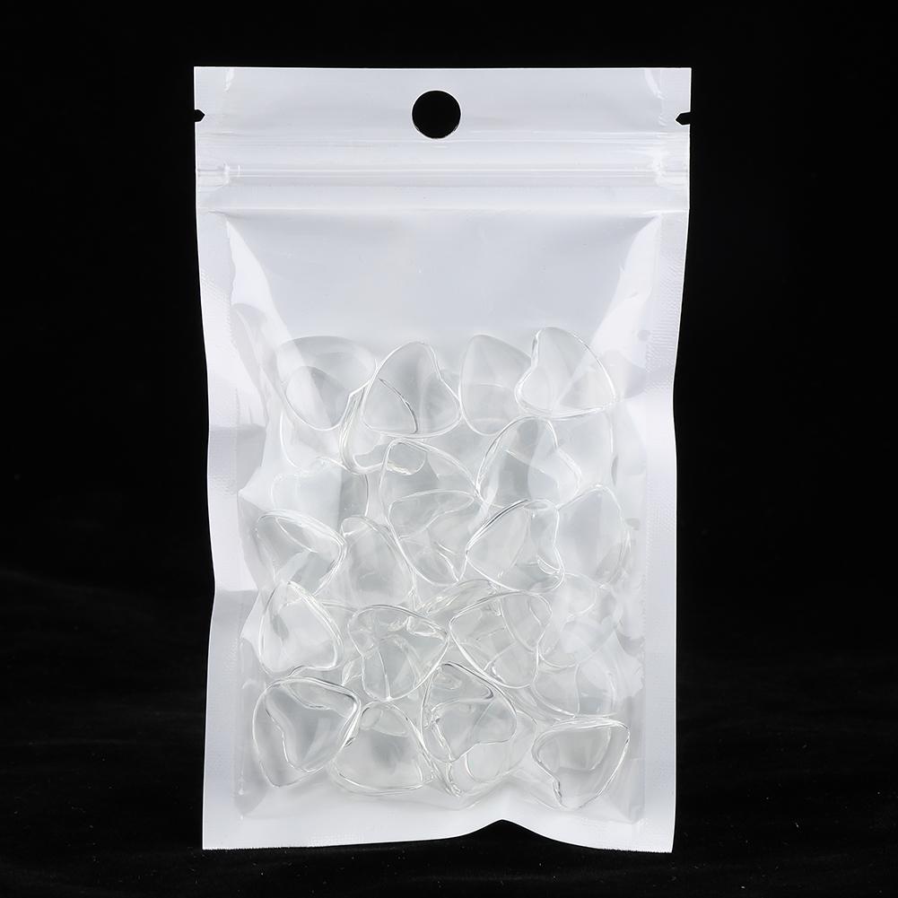 50pcs Transparent Nail Polish Display Color Card Gel Polish Color Card Manicure ToolHeart Shape