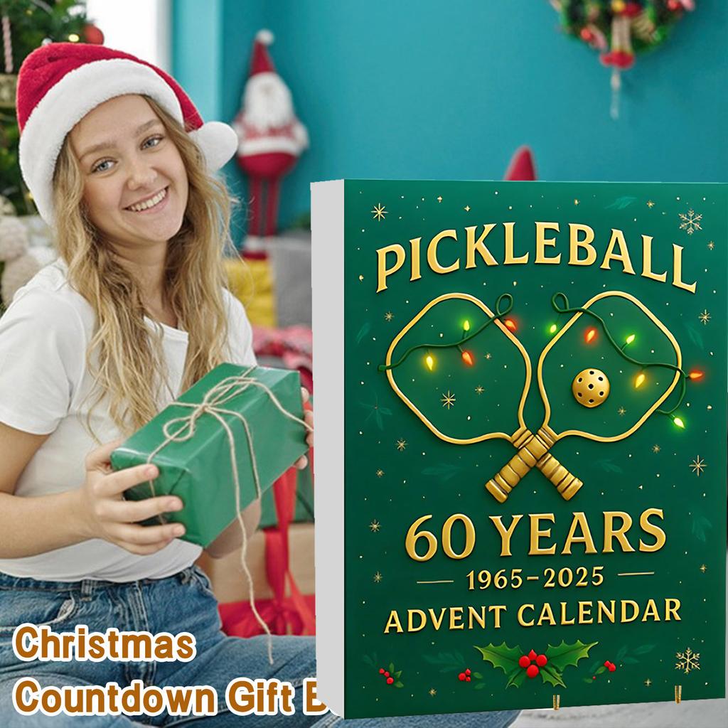 2D Flat Acrylic Mystery Box 24pcs Pendant With Airplane Box Funny Christmas Countdown Calendar