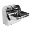 304 Stainless Steel Wall Mount Sink With Faucet Hidden Wall Hung Wash Basin for RV Food Truck Boat Motorhome