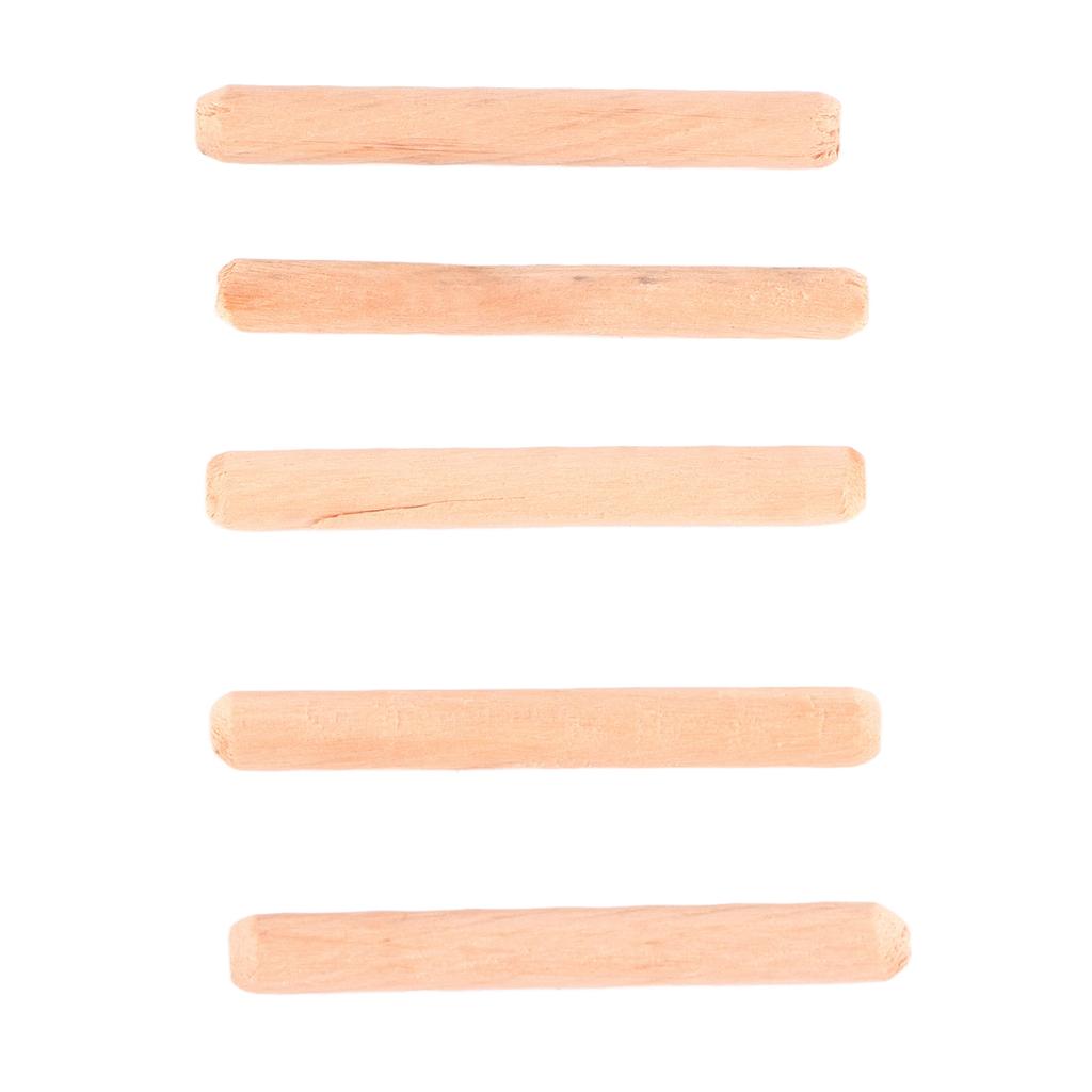 50pcs Cabinet Drawer Round Fluted Wooden Craft Dowel Pins Rods (M6*50)