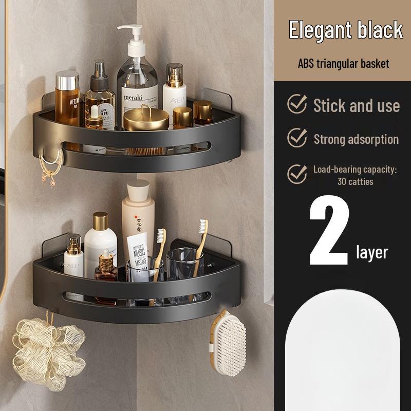 Punch-Free Triangular Shower Caddy