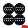 For Audi A4 4Pcs Car Wheel Hub Caps Auto Emblem Tyre Center Covers Accessories For Audi A1 A2 A3 A4 A5 A6 A7 A8 S Quyttro Sline RS Q2 Q3 TT