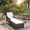 Day and Night - Day and Night Lounger with Cream White Synthetic Rattan Cushion