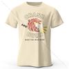 European Elegance Printed 100% Cotton T-Shirt, Soft Fabric Round Neck Short Sleeve Tee for Men & Women