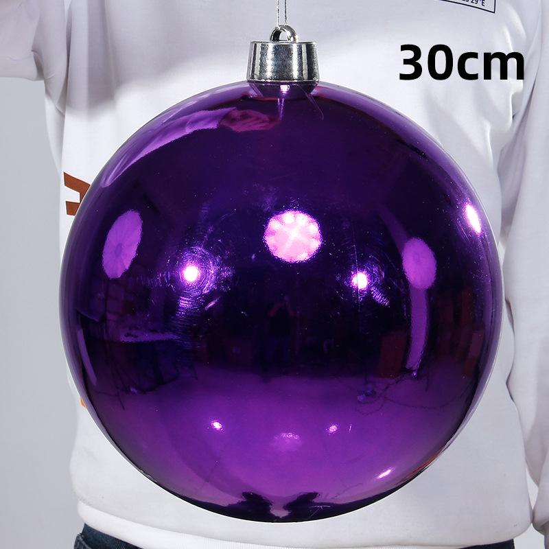 Large and Small Shiny Christmas Ball Tree Decorations