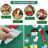 DIY Crafts LED Felt Christmas Tree Toys Door Wall Ornaments Christmas Tree Kids Toy for Gift Christmas Party Decoration for Home