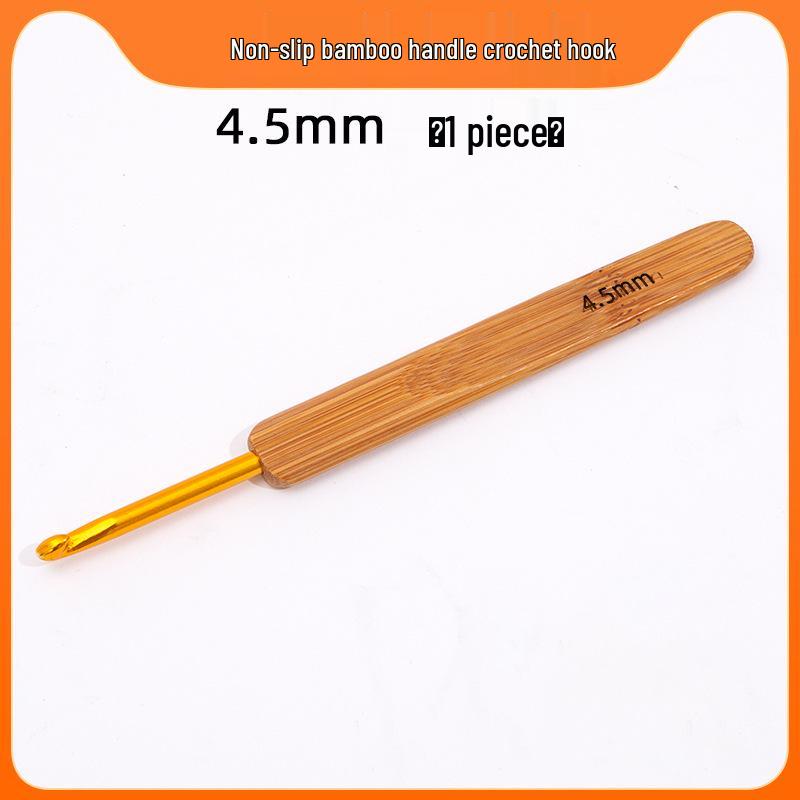 Carbonized Bamboo Crochet Yarn & Knitting Tool Set with Extra-Fine Old-Fashioned Bamboo Handle Set