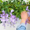 2pcs Artificial Silkflower Wisteria Blossom Vine Flower Wreath Garland Wedding Home Decoration Wedding Arch Floral Decor